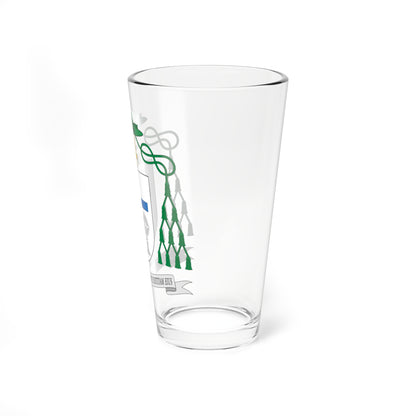 Escudo de Carlos Escribano Subías arzobispo (Spain) (Coat of Arms) Pint Glass 16oz