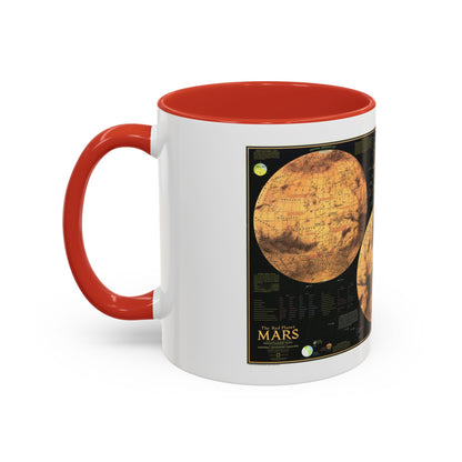 Space - MARS The Red Planet (1973) (Map) Accent Coffee Mug