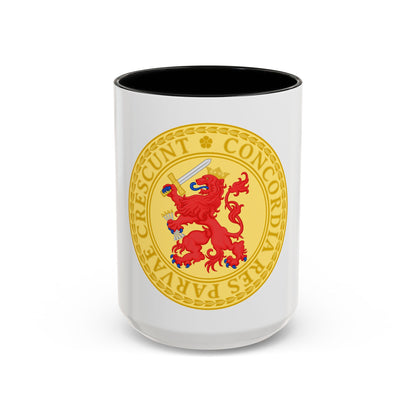 Great Seal of the Batavian Republic (1802) - Accent Coffee Mug