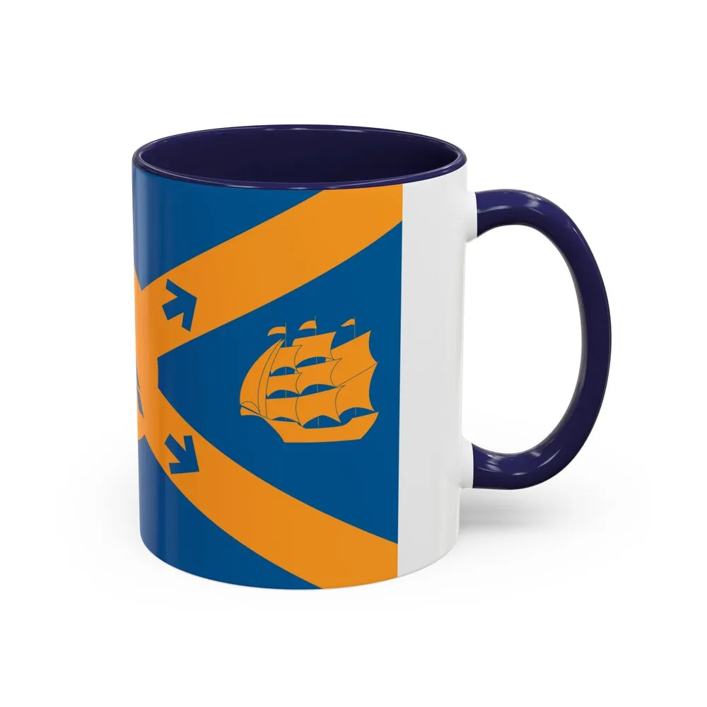 Flag of Halifax Canada - Accent Coffee Mug-Go Mug Yourself