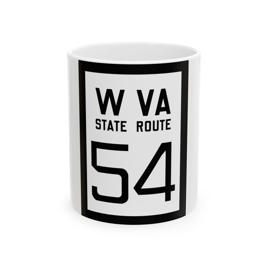 WV-54 1922 (Virginia) (Road Sign) White Coffee Mug-11oz-Go Mug Yourself