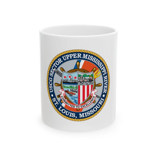 USCG Sector Upper Mississippi River (U.S. Coast Guard) White Coffee Mug