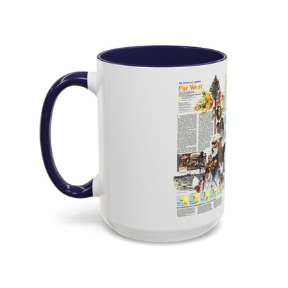 USA - Far West 2 (1984) (Map) Accent Coffee Mug