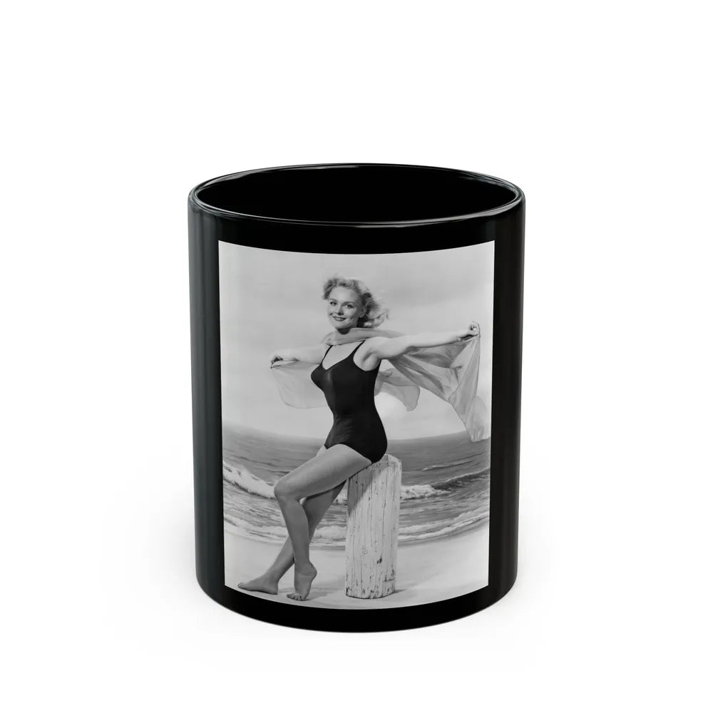 Diane McBaine #09 (Vintage Female Icon) Black Coffee Mug-11oz-Go Mug Yourself