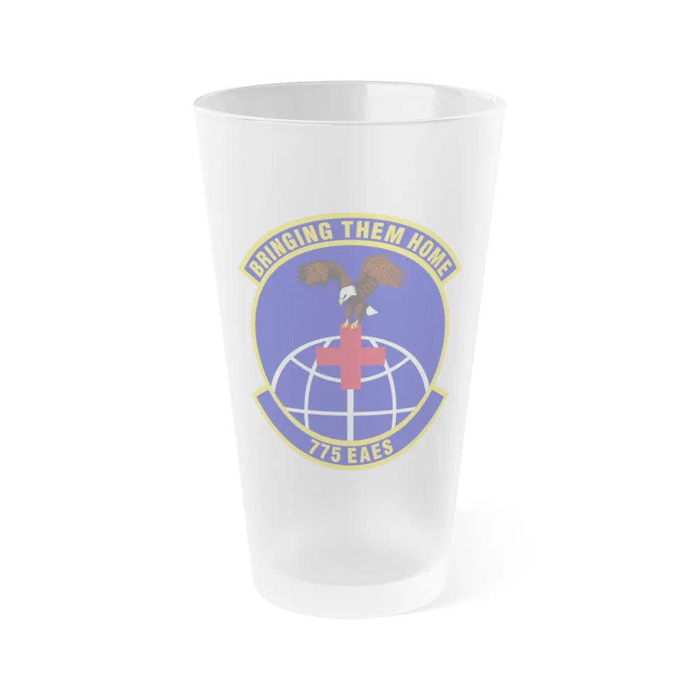 775th Expeditionary Aeromedical Evacuation Squadron (U.S. Air Force) Frosted Pint Glass 16oz-16oz-Frosted-Go Mug Yourself