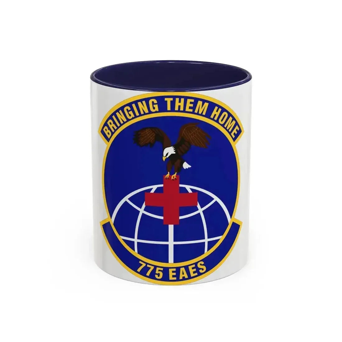 775th Expeditionary Aeromedical Evacuation Squadron (U.S. Air Force) Accent Coffee Mug 11oz Navy - Go Mug Yourself