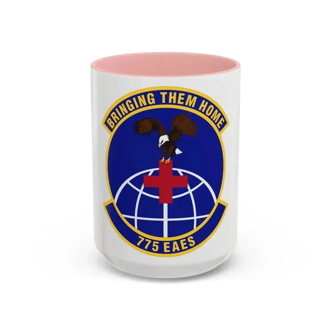 775th Expeditionary Aeromedical Evacuation Squadron (U.S. Air Force) Accent Coffee Mug 15oz Pink - Go Mug Yourself