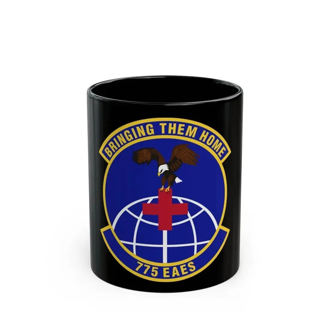 775th Expeditionary Aeromedical Evacuation Squadron (U.S. Air Force) Black Coffee Mug 11oz - Go Mug Yourself