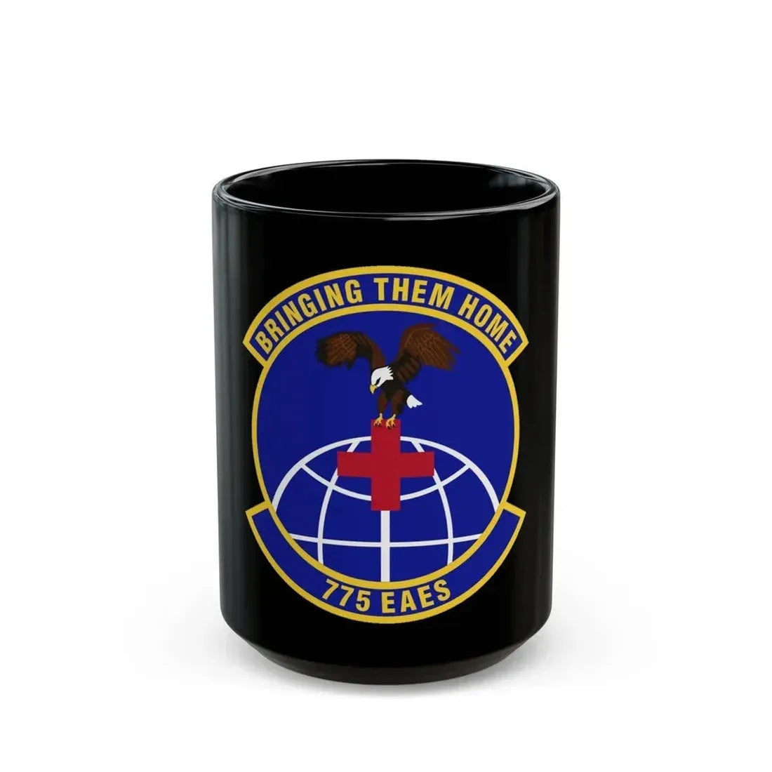 775th Expeditionary Aeromedical Evacuation Squadron (U.S. Air Force) Black Coffee Mug 15oz - Go Mug Yourself