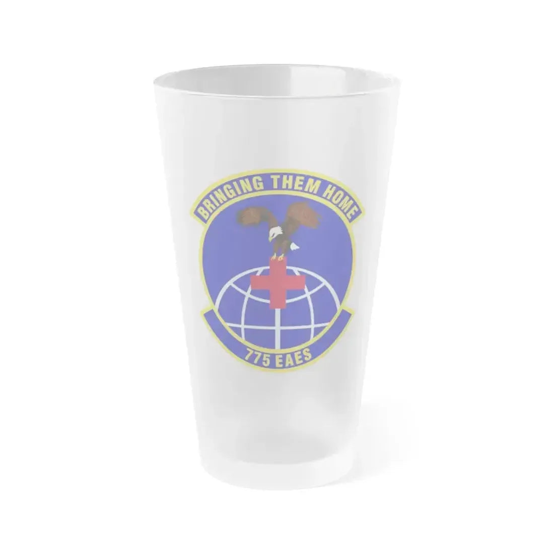 775th Expeditionary Aeromedical Evacuation Squadron (U.S. Air Force) Frosted Pint Glass 16oz 16oz Frosted - Go Mug Yourself