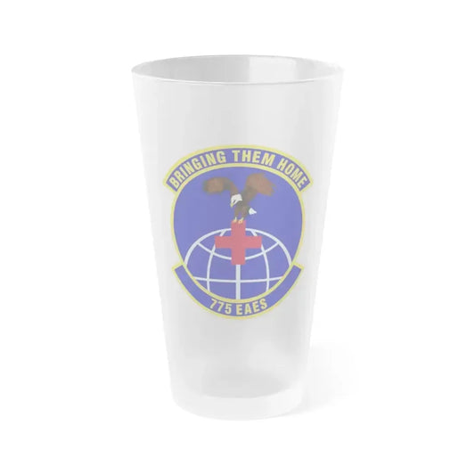 775th Expeditionary Aeromedical Evacuation Squadron (U.S. Air Force) Frosted Pint Glass 16oz 16oz Frosted - Go Mug Yourself