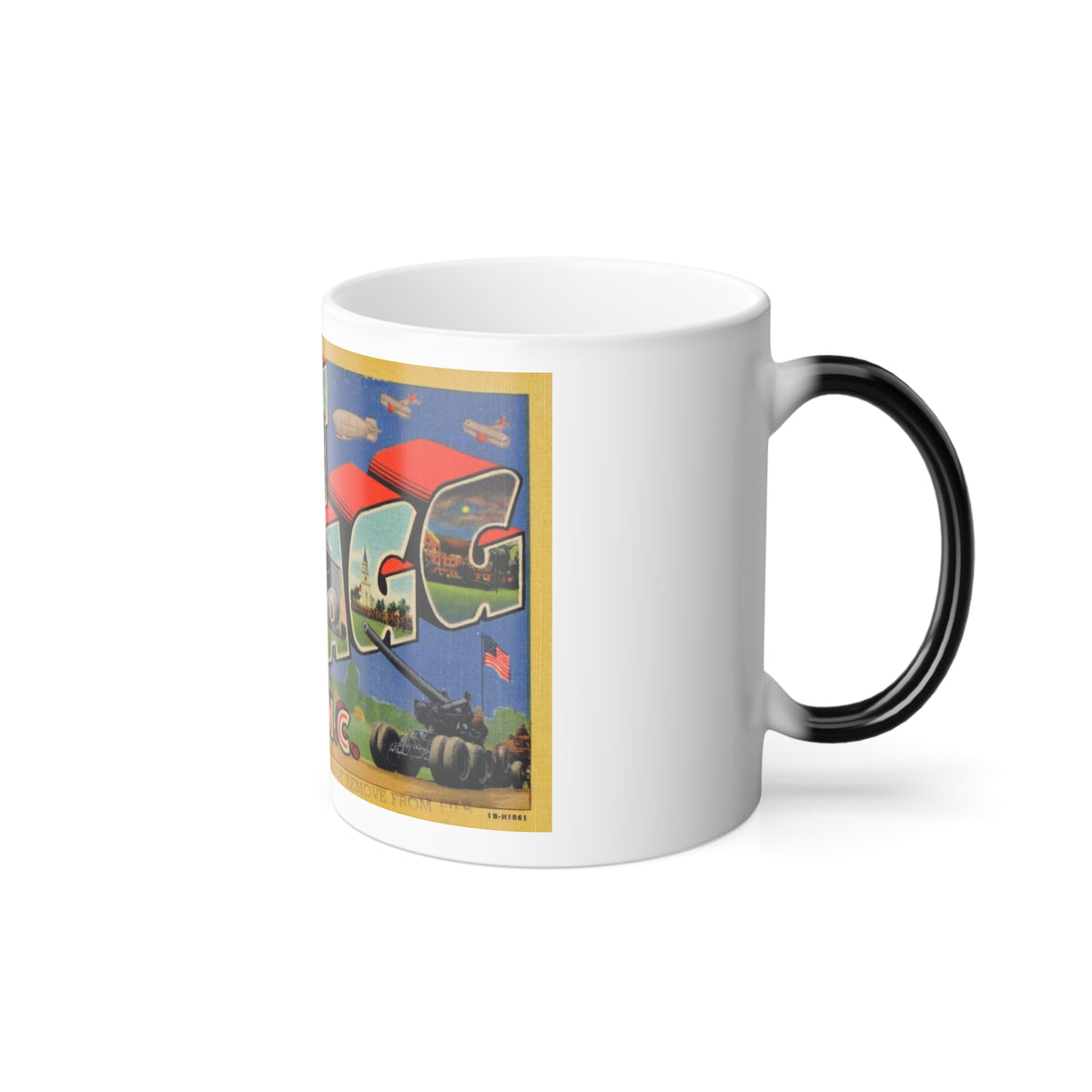 Greetings from Fort Bragg NC_1 (Greeting Postcards) Color Changing Mug 11oz