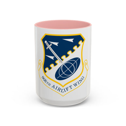USAF 908th Airlift Wing (U.S. Air Force) Accent Coffee Mug