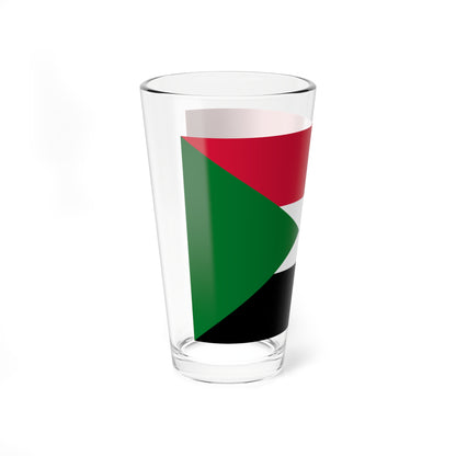 Flag of Sudan 2-3 (Sudan) Pint Glass 16oz