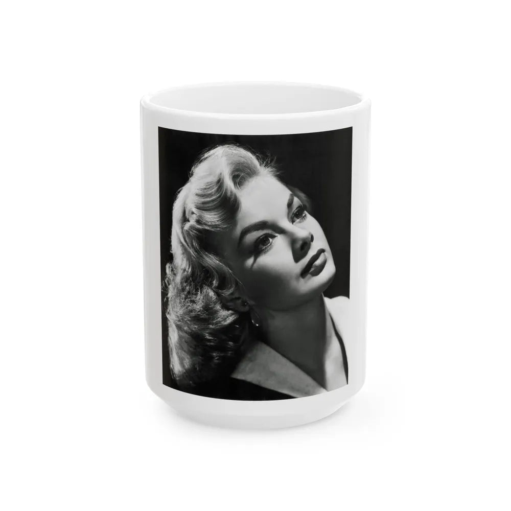 Leslie Parrish #83 1 (Vintage Female Icon) White Coffee Mug-15oz-Go Mug Yourself