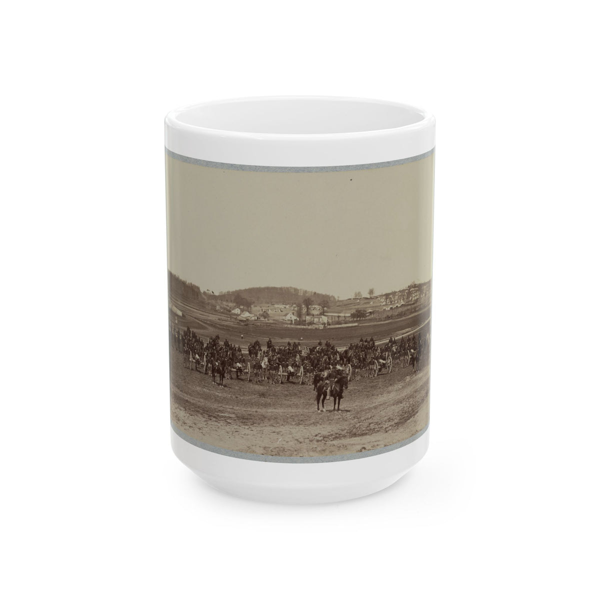 17th New York Battery Artillery Depot, (Camp Barry) Near Washington, D.C. (U.S. Civil War) White Coffee Mug
