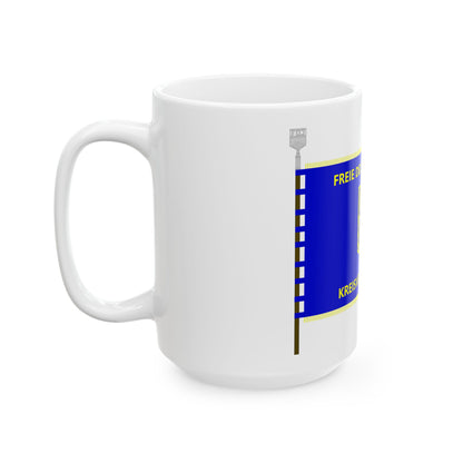 Fahne FDJ Kreisverband Pirna (Germany) White Coffee Mug