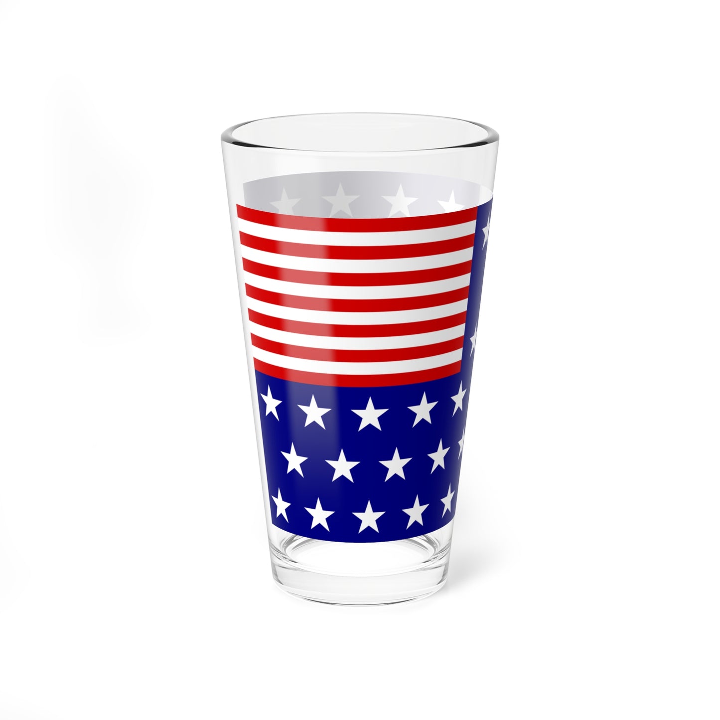 Reverse US Flag (United States) Pint Glass 16oz