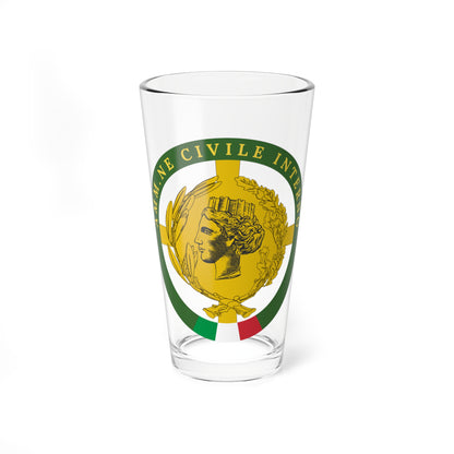 Distintivo amm.ne civile interno (Italy) (Coat of Arms) Pint Glass 16oz