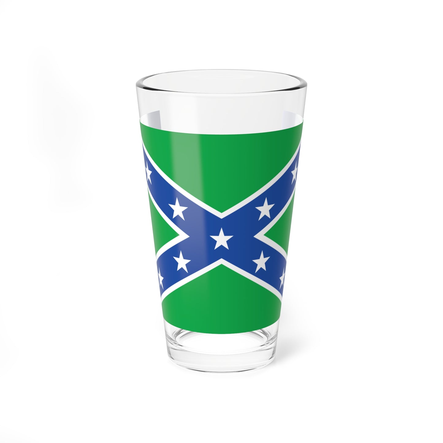 Vermont Rebel Flag (United States) Pint Glass 16oz