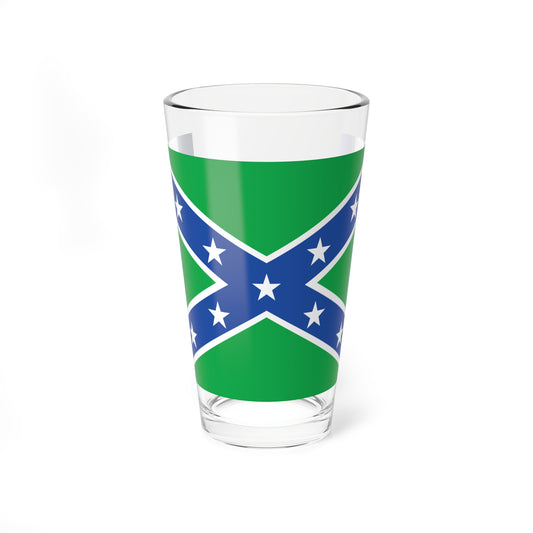 Vermont Rebel Flag (United States) Pint Glass 16oz