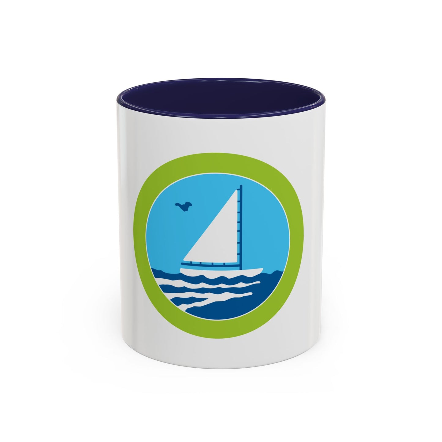 Small Boat Sailing (Boy Scout Merit Badge) Accent Coffee Mug