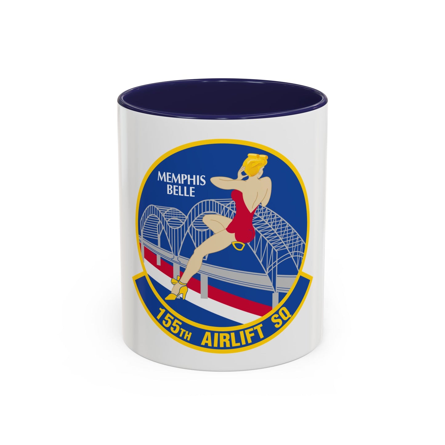 155 Airlift Squadron (U.S. Air Force) Accent Coffee Mug