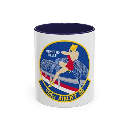155 Airlift Squadron (U.S. Air Force) Accent Coffee Mug