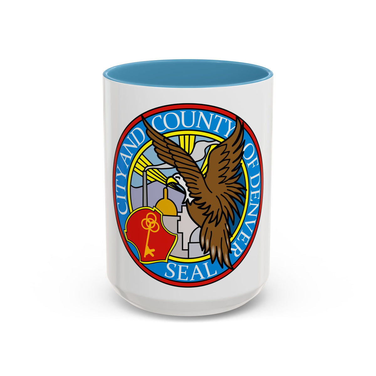 Seal of Denver - Accent Coffee Mug