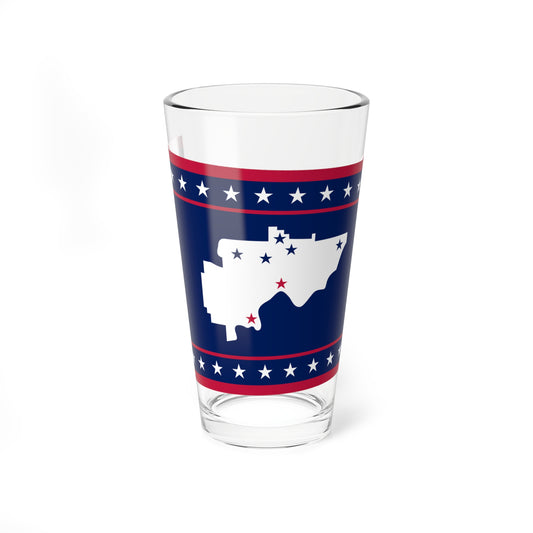 Flag of Washington County Ohio (United States) Pint Glass 16oz