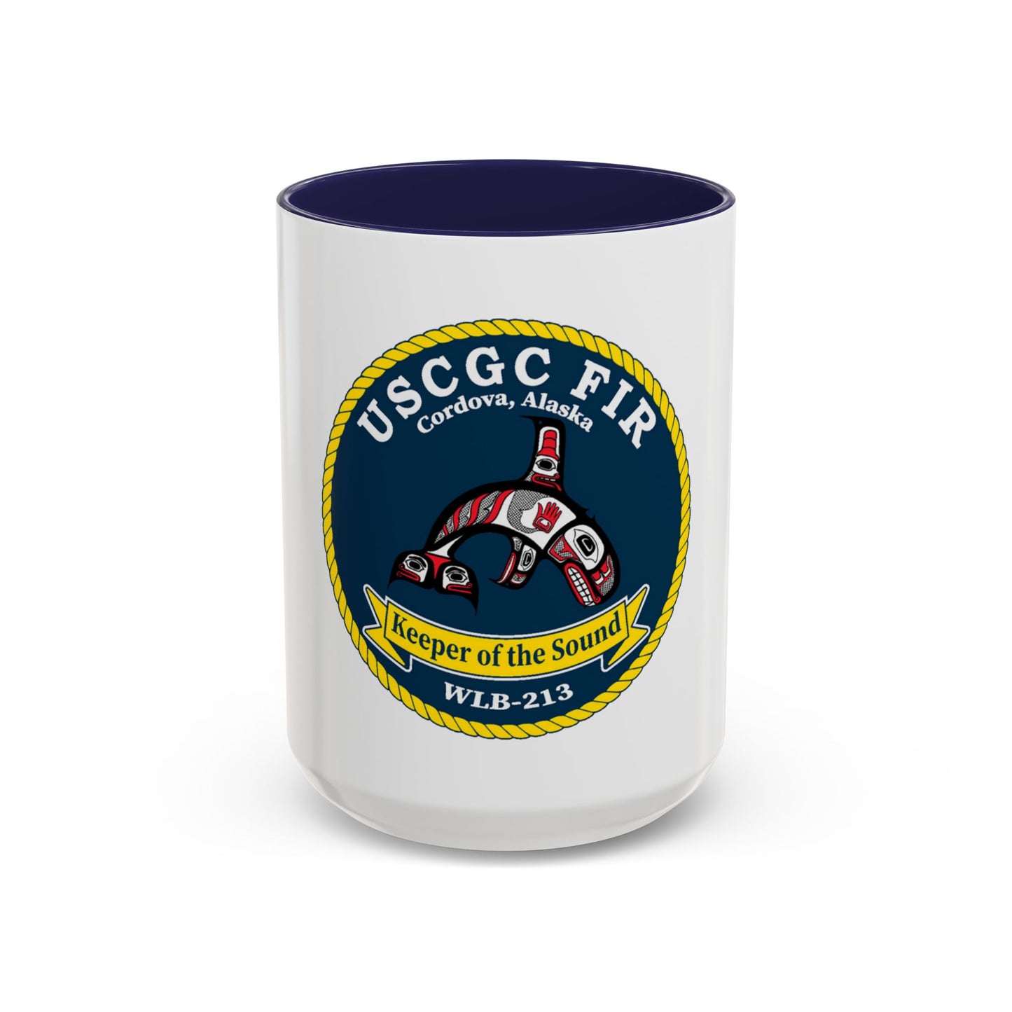 USCG FIR WLB 213 (U.S. Coast Guard) Accent Coffee Mug