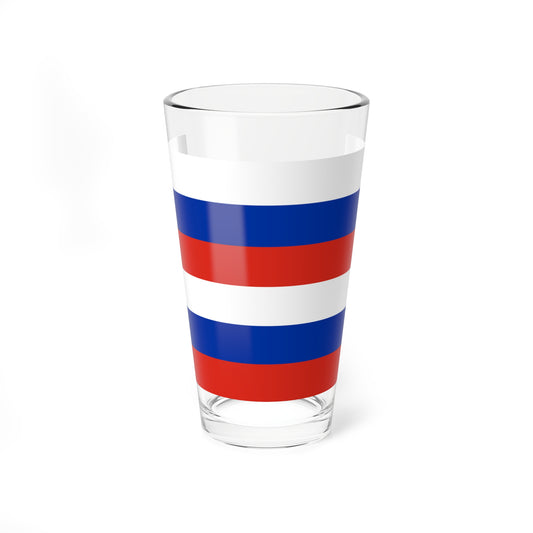 Flag of Russia 6 Stripes (Russia) Pint Glass 16oz