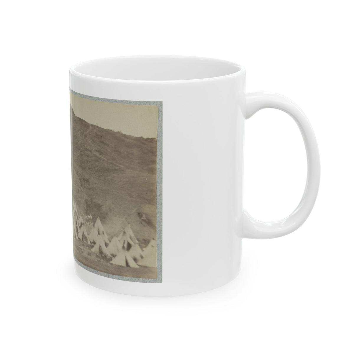 Belle Plain Landing, Va., Confederate Entrenchments On Hill (U.S. Civil War) White Coffee Mug