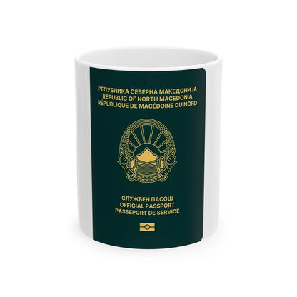 Macedonian Passport (Official) - White Coffee Mug-11oz-Go Mug Yourself