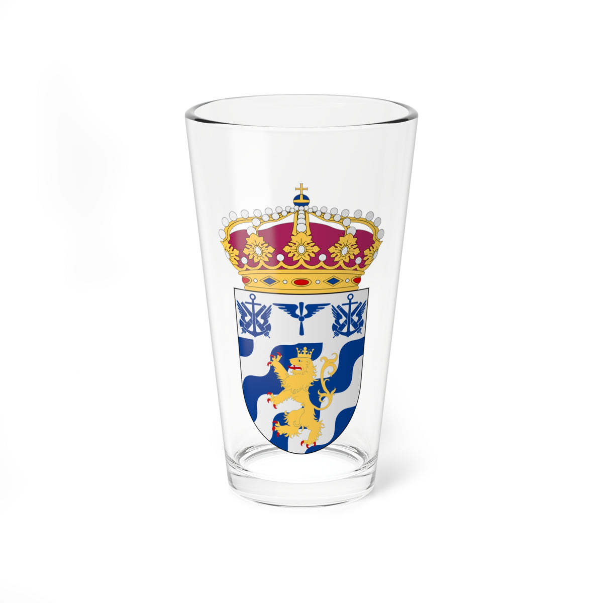 Göta helikopterbataljon vapen (Sweden) (Coat of Arms) Pint Glass 16oz