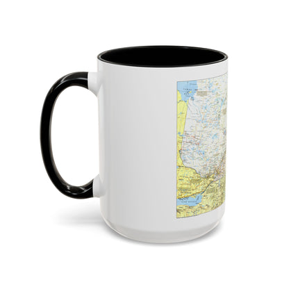 Canada - Quebec 1 (1991) (Map) Accent Coffee Mug