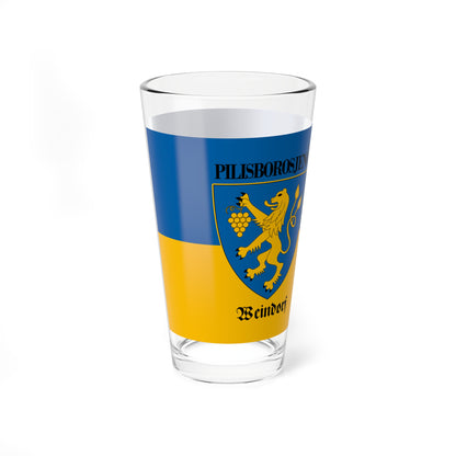 Flag of Pilisborosjeno (Hungary) Pint Glass 16oz