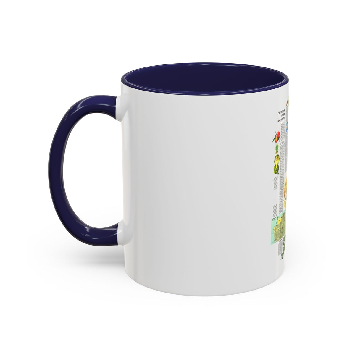 USA - California and Nevada 2 (1974) (Map) Accent Coffee Mug