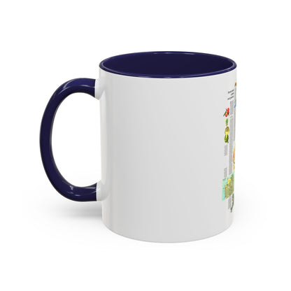 USA - California and Nevada 2 (1974) (Map) Accent Coffee Mug