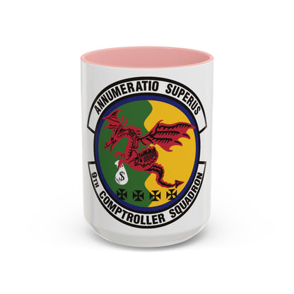 9th Comptroller Squadron (U.S. Air Force) Accent Coffee Mug