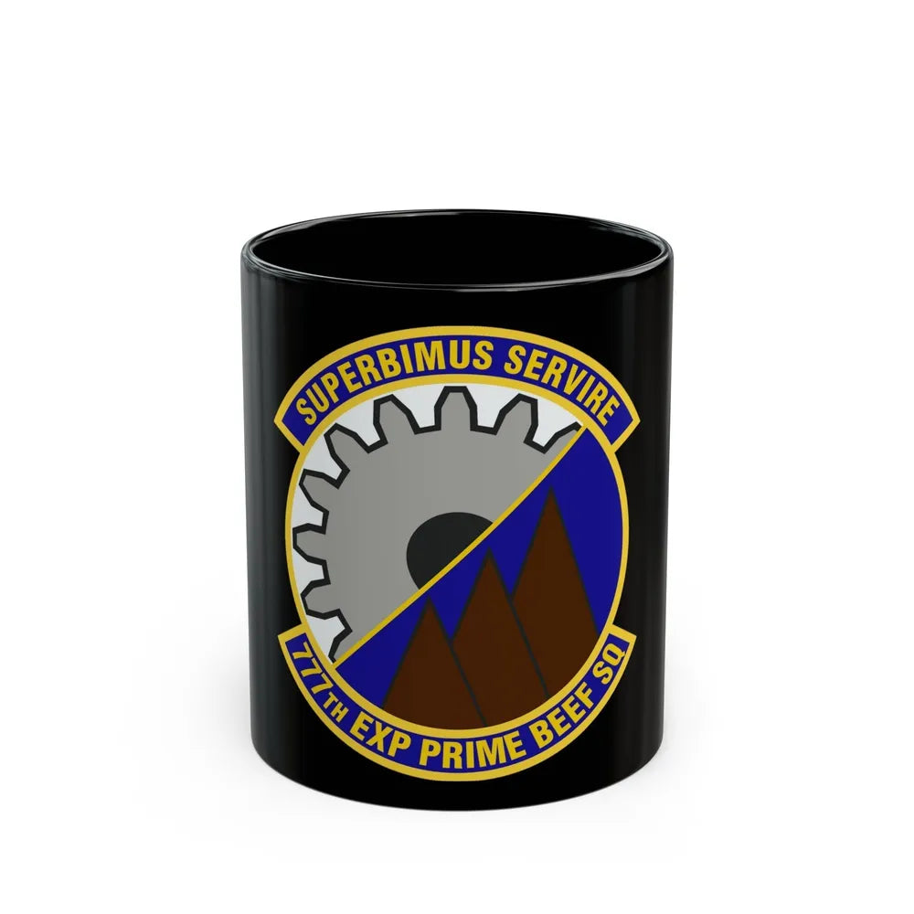 777th Expeditionary Prime Base Engineer Emergency Force Squadron (U.S. Air Force) Black Coffee Mug-11oz-Go Mug Yourself