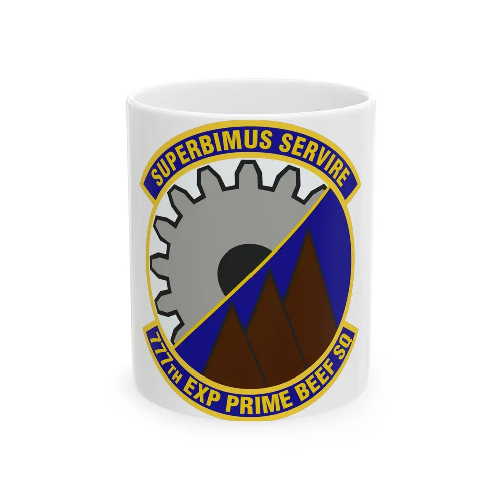 777th Expeditionary Prime Base Engineer Emergency Force Squadron (U.S. Air Force) White Coffee Mug-Go Mug Yourself