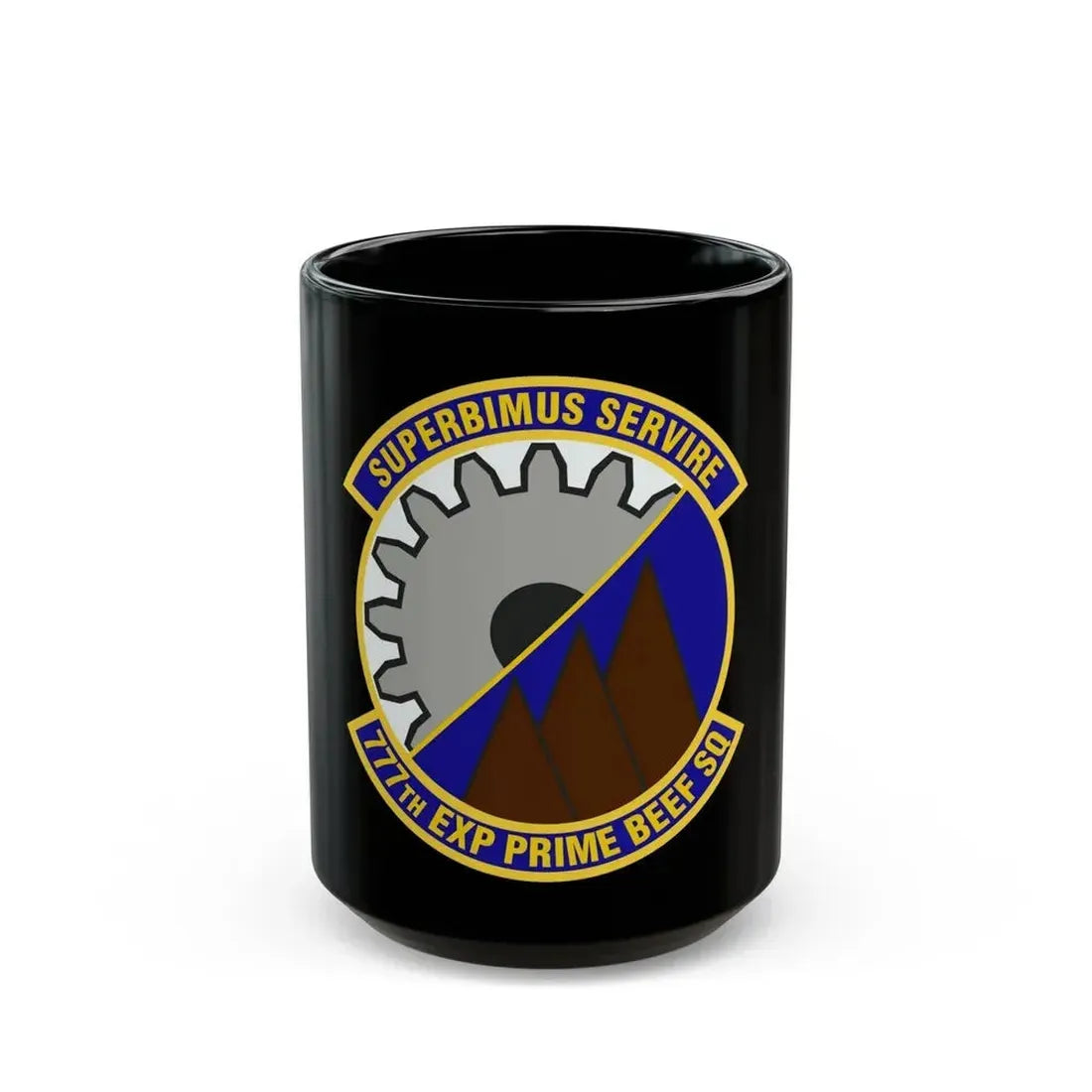 777th Expeditionary Prime Base Engineer Emergency Force Squadron (U.S. Air Force) Black Coffee Mug 15oz - Go Mug Yourself