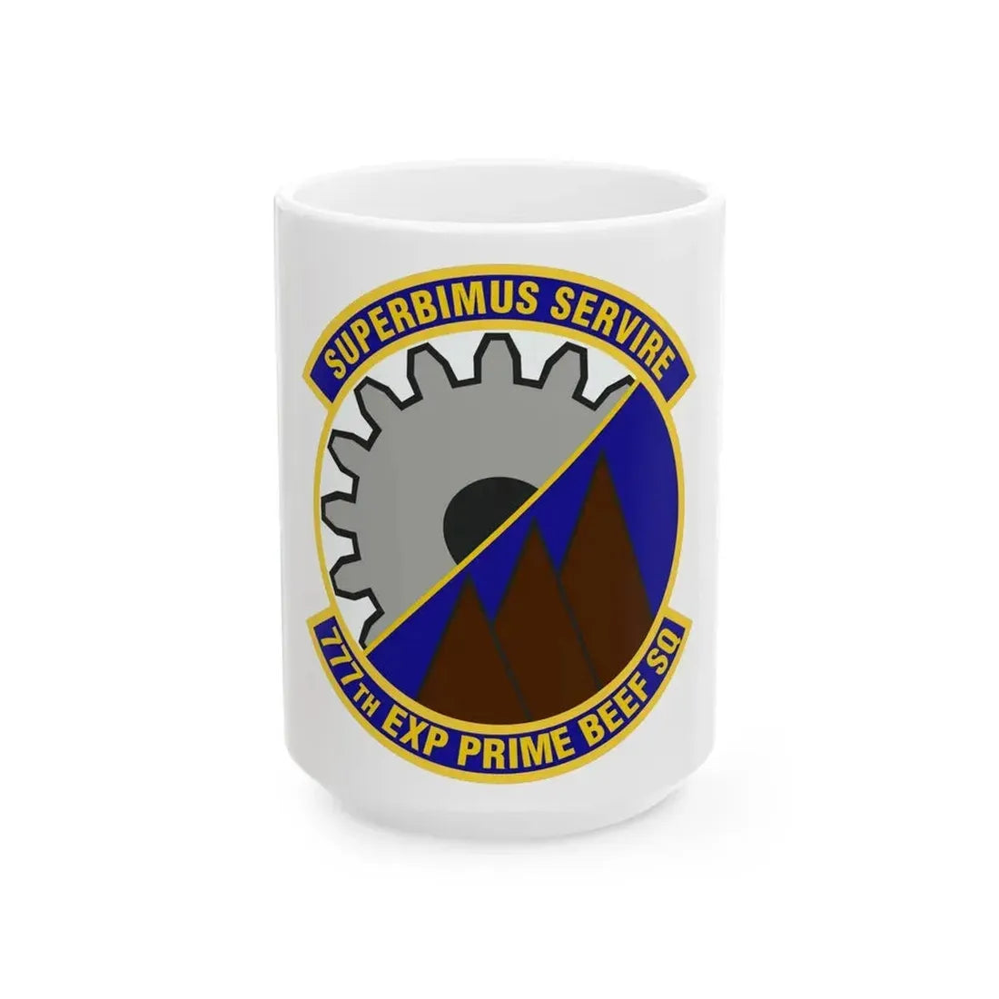 777th Expeditionary Prime Base Engineer Emergency Force Squadron (U.S. Air Force) White Coffee Mug 11oz - Go Mug Yourself
