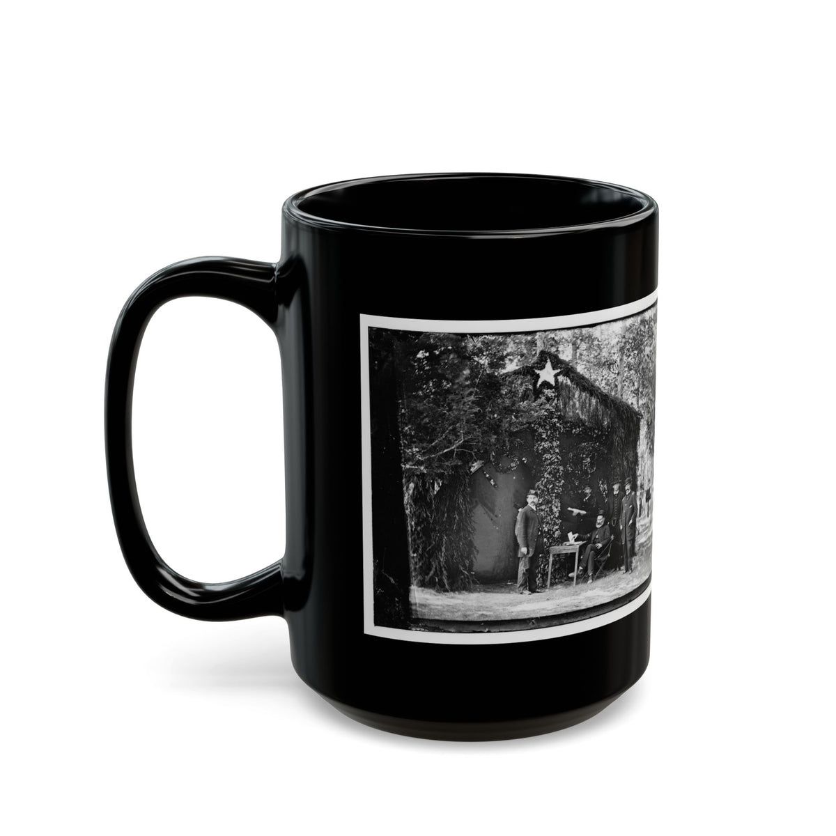 Bealeton, Virginia. General Marsena R. Patrick And Staff(2) (U.S. Civil War) Black Coffee Mug