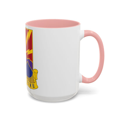 593rd Field Artillery Battalion (U.S. Army) Accent Coffee Mug