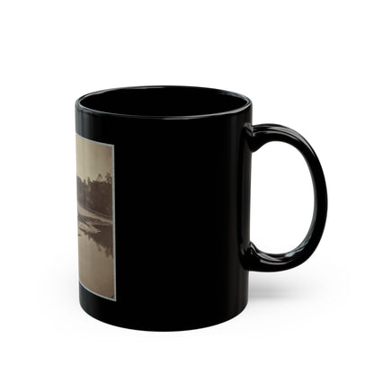 Boteler's Ford, Potomac River Near Shepherdstown. Point At Which Confederate Army Crossed After Battle Of Antietam (U.S. Civil War) Black Coffee Mug