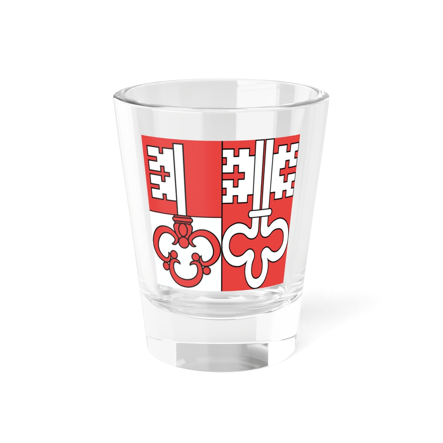 Flag of Canton of Unterwalden (Switzerland) Shot Glass 1.5oz