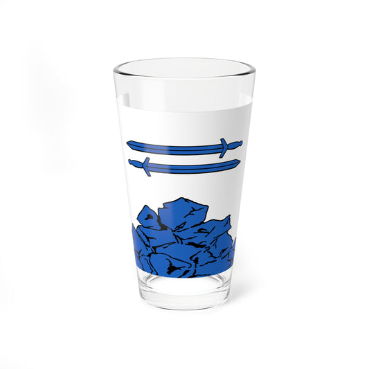 Flag of Yakovlevsky rayon (Russia) Pint Glass 16oz