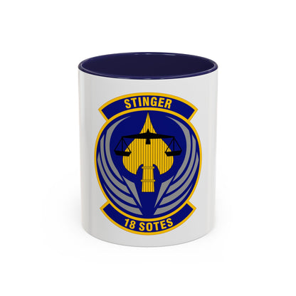 18 Special Operations Test and Evaluation Squadron AFSOC (U.S. Air Force) Accent Coffee Mug